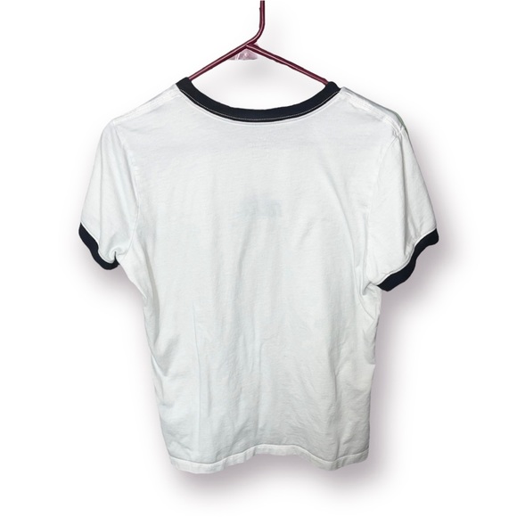 Vintage Style Large White And Black Short Sleeve Women’s Nike Tee - Picture 2 of 4